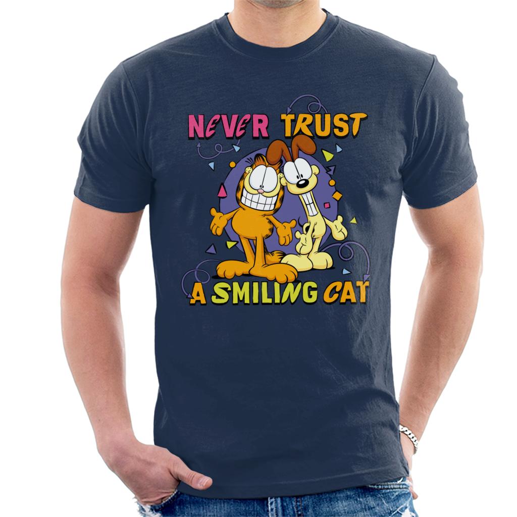 Garfield Never Trust A Smiling Cat Men's T-Shirt product image 4