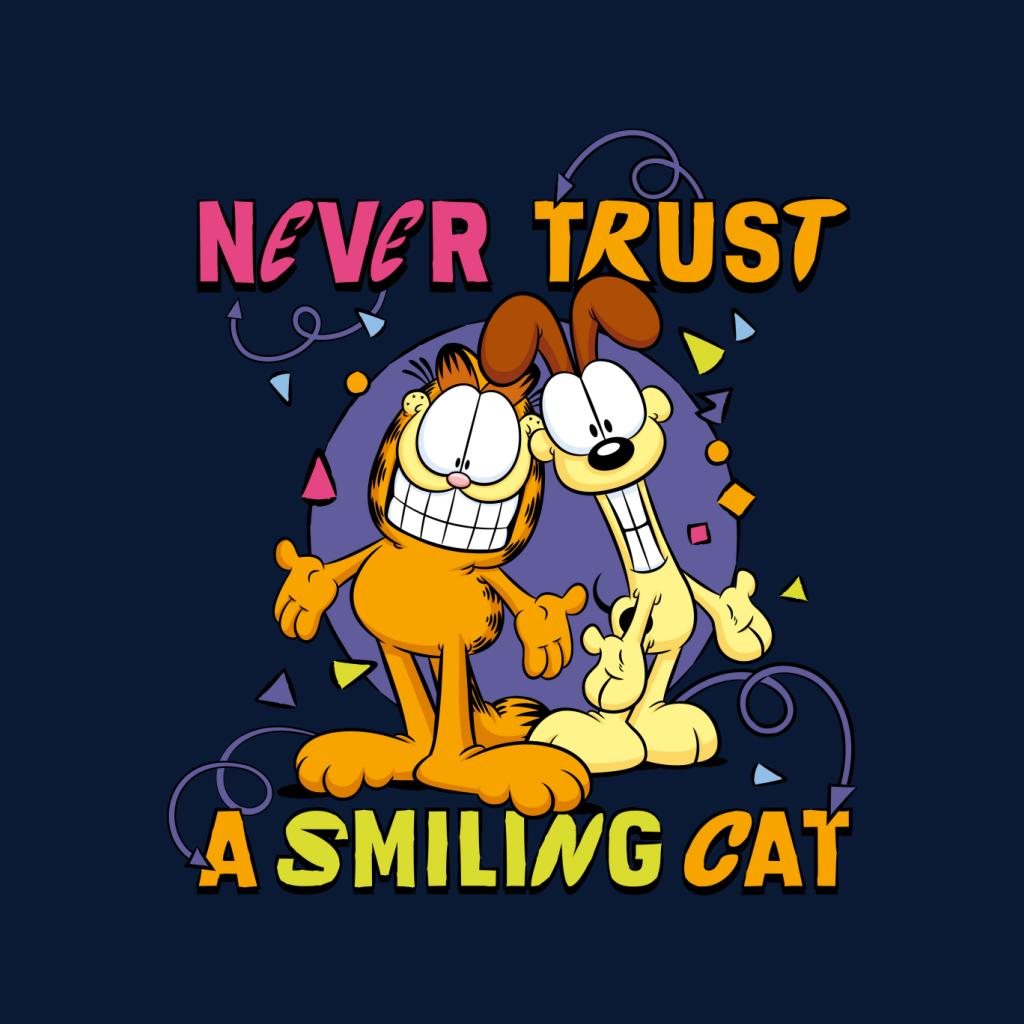Garfield Never Trust A Smiling Cat Men's Hooded Sweatshirt product image 5