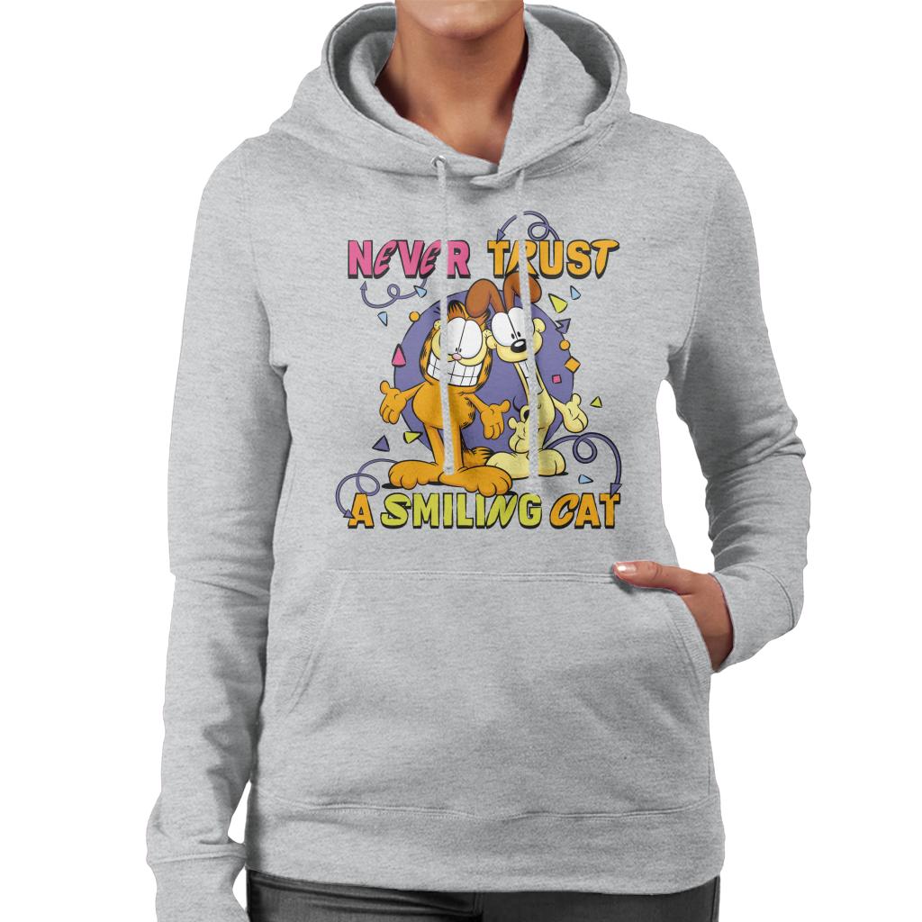 Garfield Never Trust A Smiling Cat Women's Hooded Sweatshirt product image 1