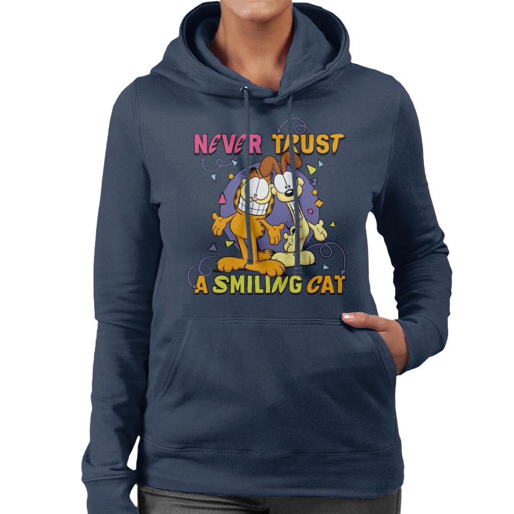 Garfield Never Trust A Smiling Cat Women's Hooded Sweatshirt product image 4