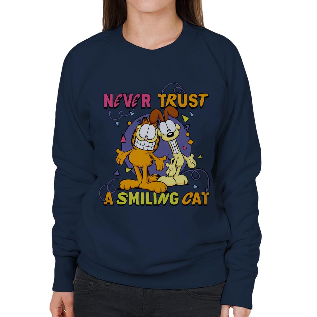 Garfield Never Trust A Smiling Cat Women's Sweatshirt product image 4