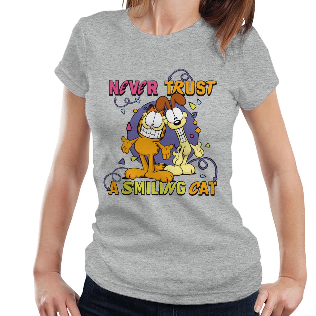 Garfield Never Trust A Smiling Cat Women's T-Shirt product image 1