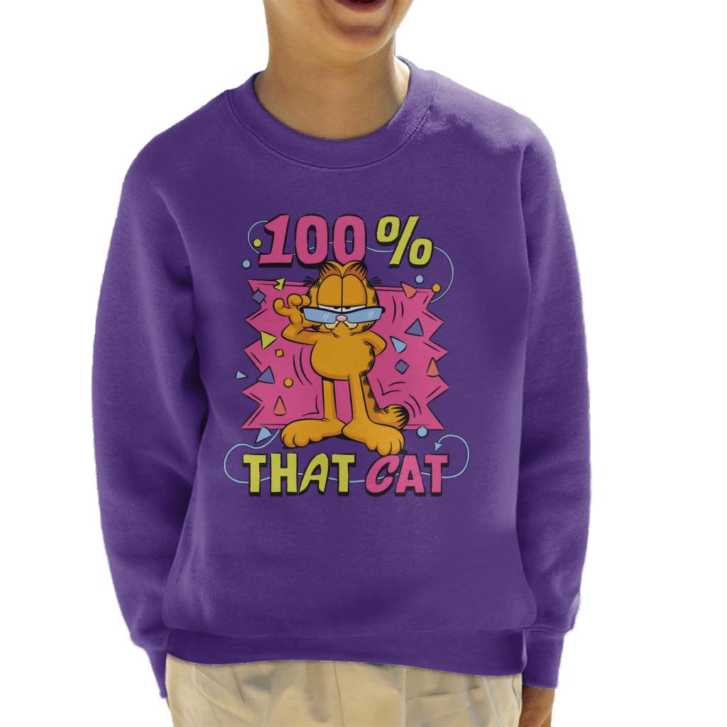 Garfield One Hundred Percent That Cat Kid's Sweatshirt product image 6
