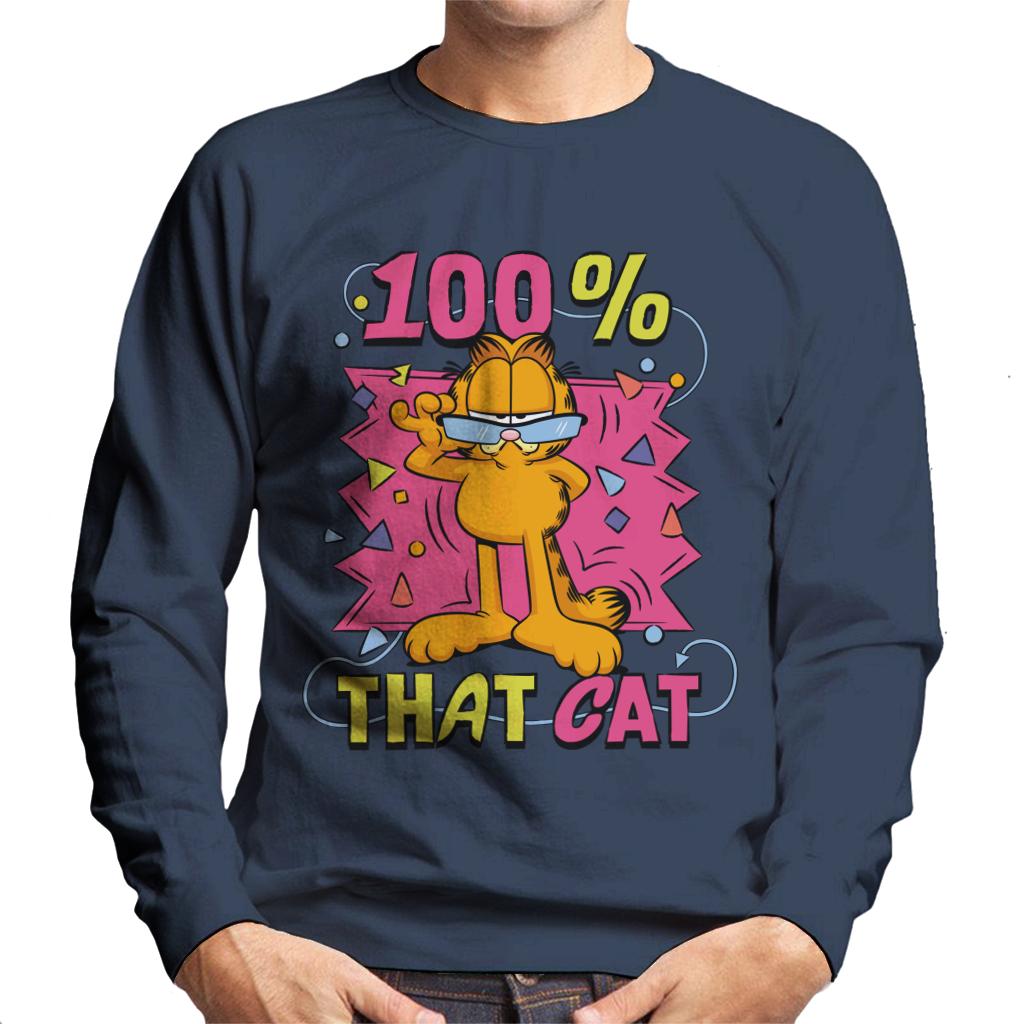 Garfield One Hundred Percent That Cat Men's Sweatshirt product image 4