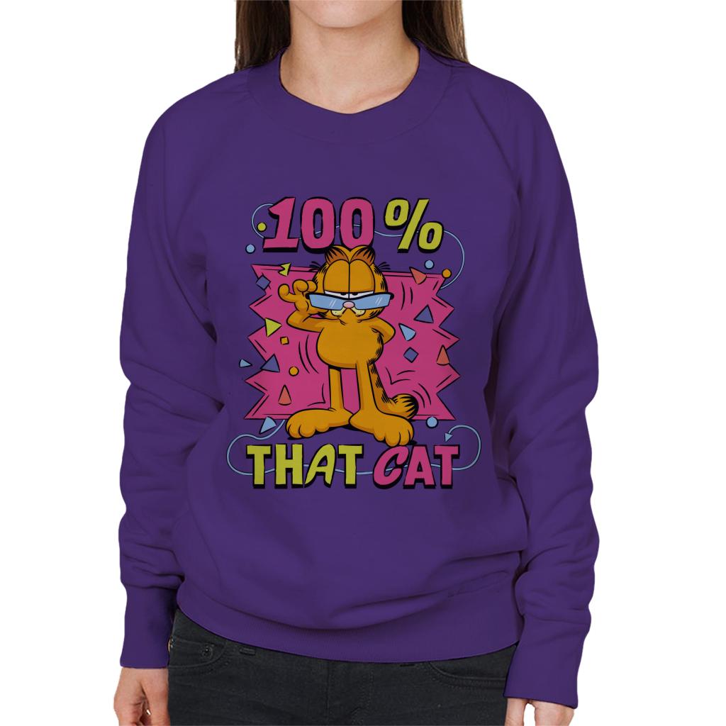 Garfield One Hundred Percent That Cat Women's Sweatshirt product image 6