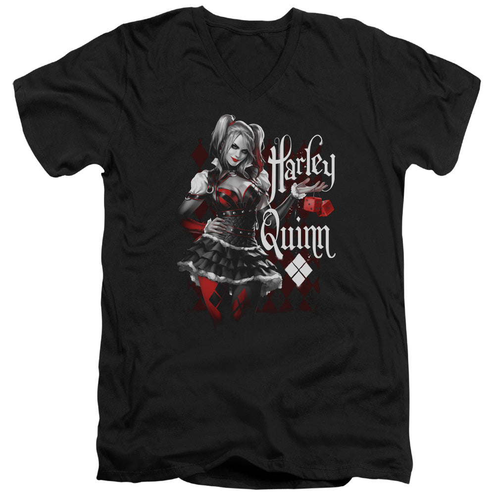 Batman Arkham Knight - Dice Adult Slim Fit V Neck Cotton product image 1