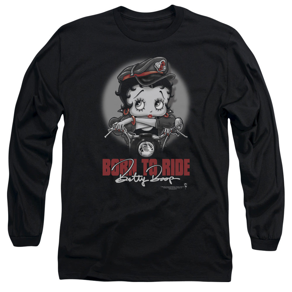 Betty Boop - Born To Ride Adult Long Sleeve product image 1