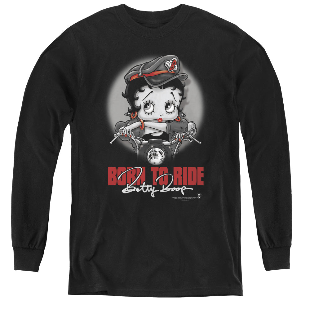 Betty Boop - Born To Ride L - S Youth product image 1