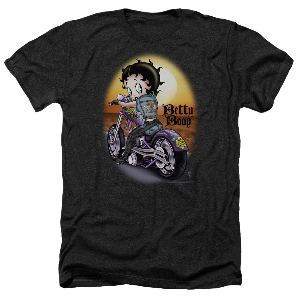 Betty Boop - Wild Biker Adult Regular Fit Heather Short product image 1