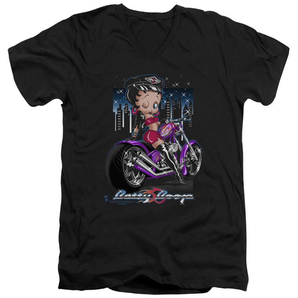 Betty Boop - City Chopper Adult Slim Fit V Neck Cotton product image 1