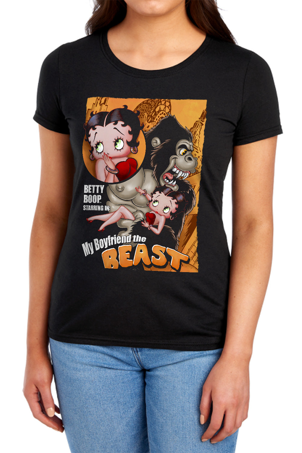 Betty Boop - Boyfriend The Beast Women's Short Sleeve product image 1