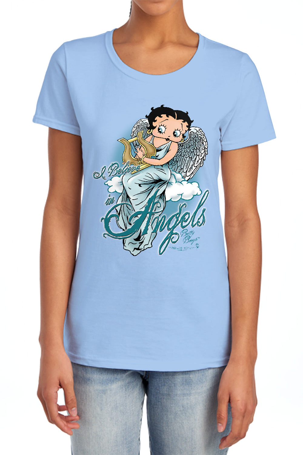 Betty Boop - I Believe In Angels Women's Short Sleeve product image 1