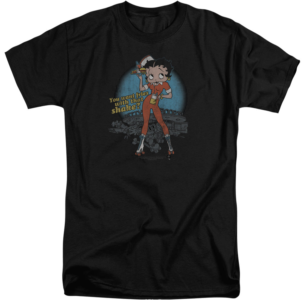 Betty Boop - Fries With That Adult Tall Fit Short Sleeve product image 1