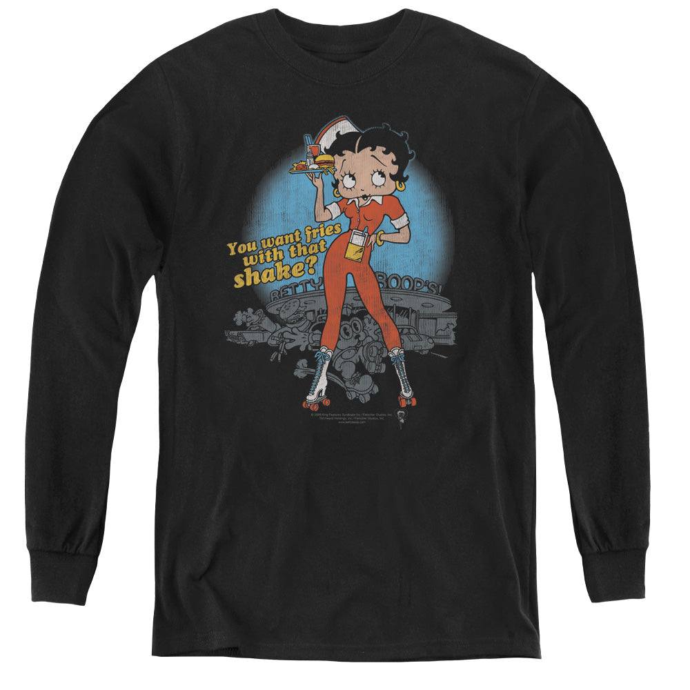 Betty Boop - Fries With That L - S Youth product image 1