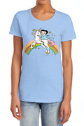 Betty Boop - Unicorn & Rainbows Women's Short Sleeve product image 1