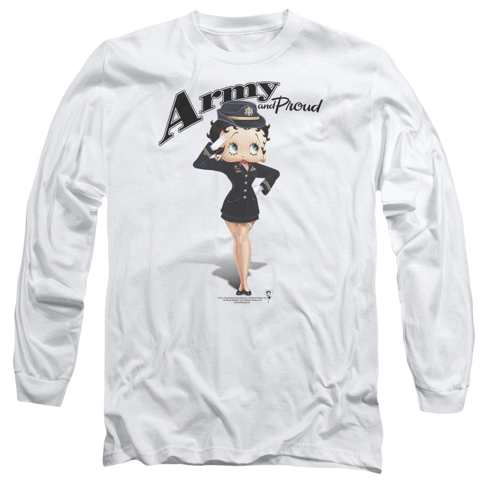 Betty Boop - Army Adult Long Sleeve product image 1
