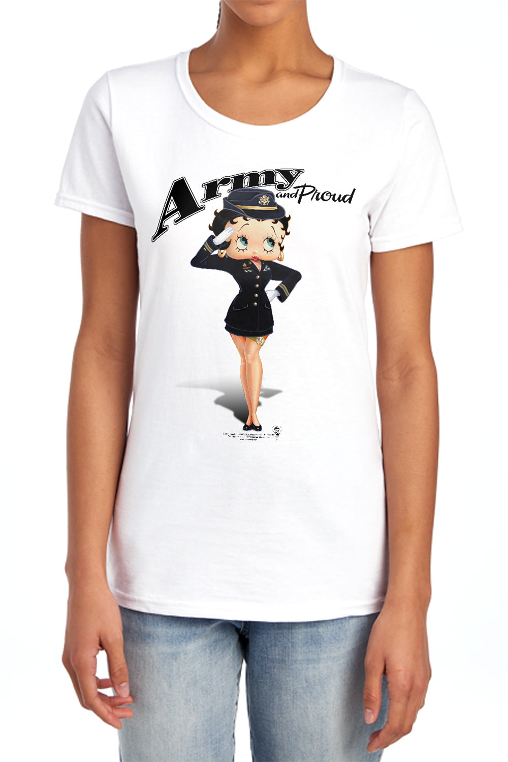Betty Boop - Army Women's Short Sleeve product image 1
