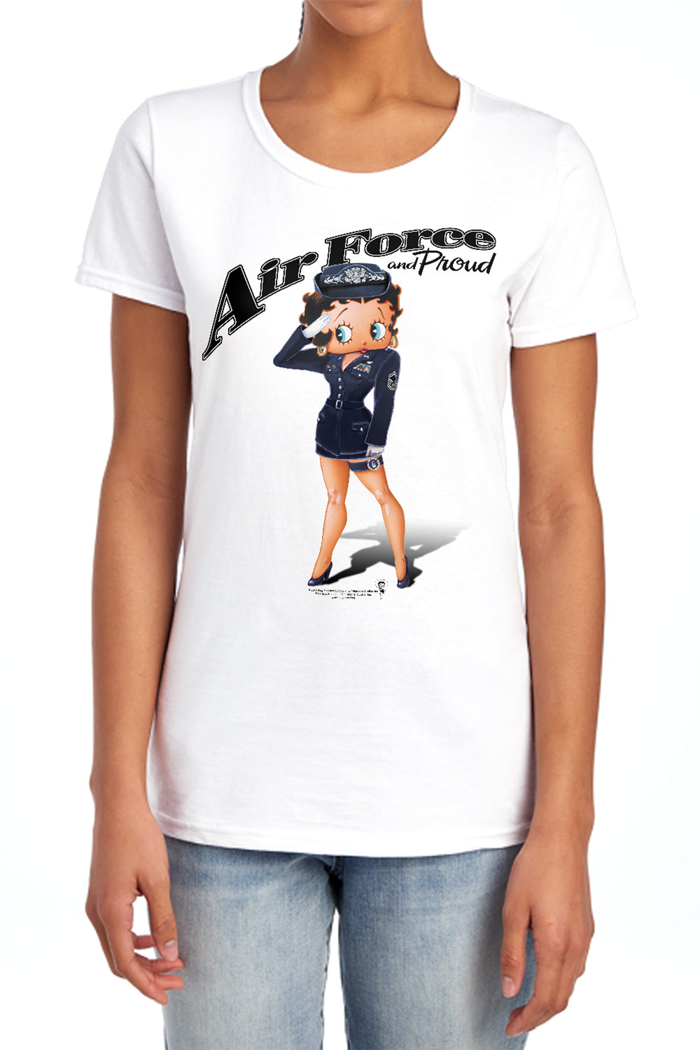 Betty Boop - Air Force Women's Short Sleeve product image 1