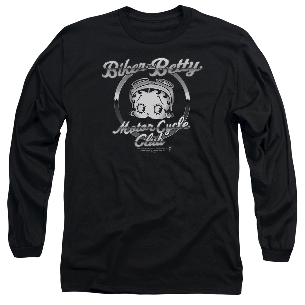 Betty Boop - Chromed Logo Adult Long Sleeve product image 1