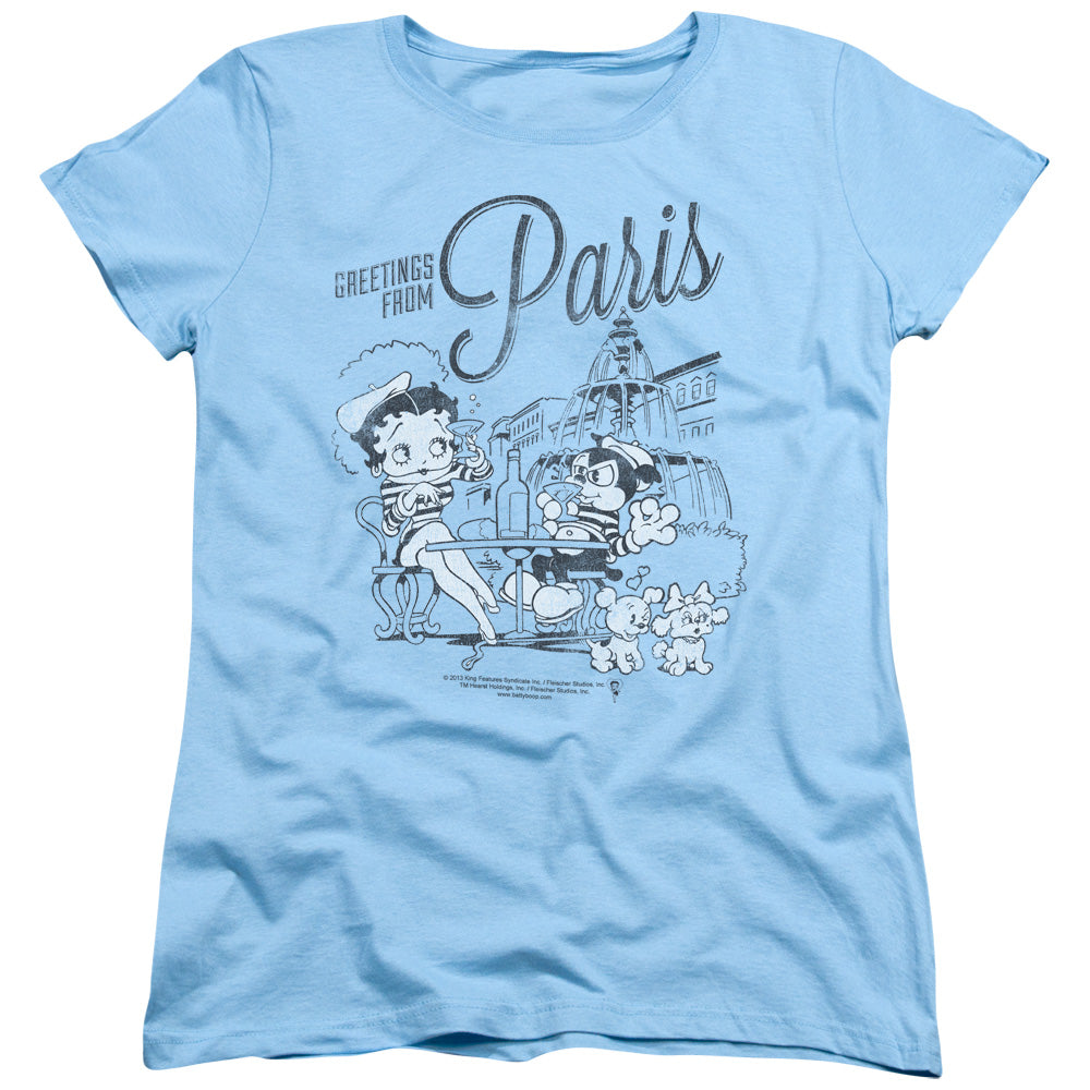 Betty Boop - Greetings From Paris Women's Short Sleeve product image 1