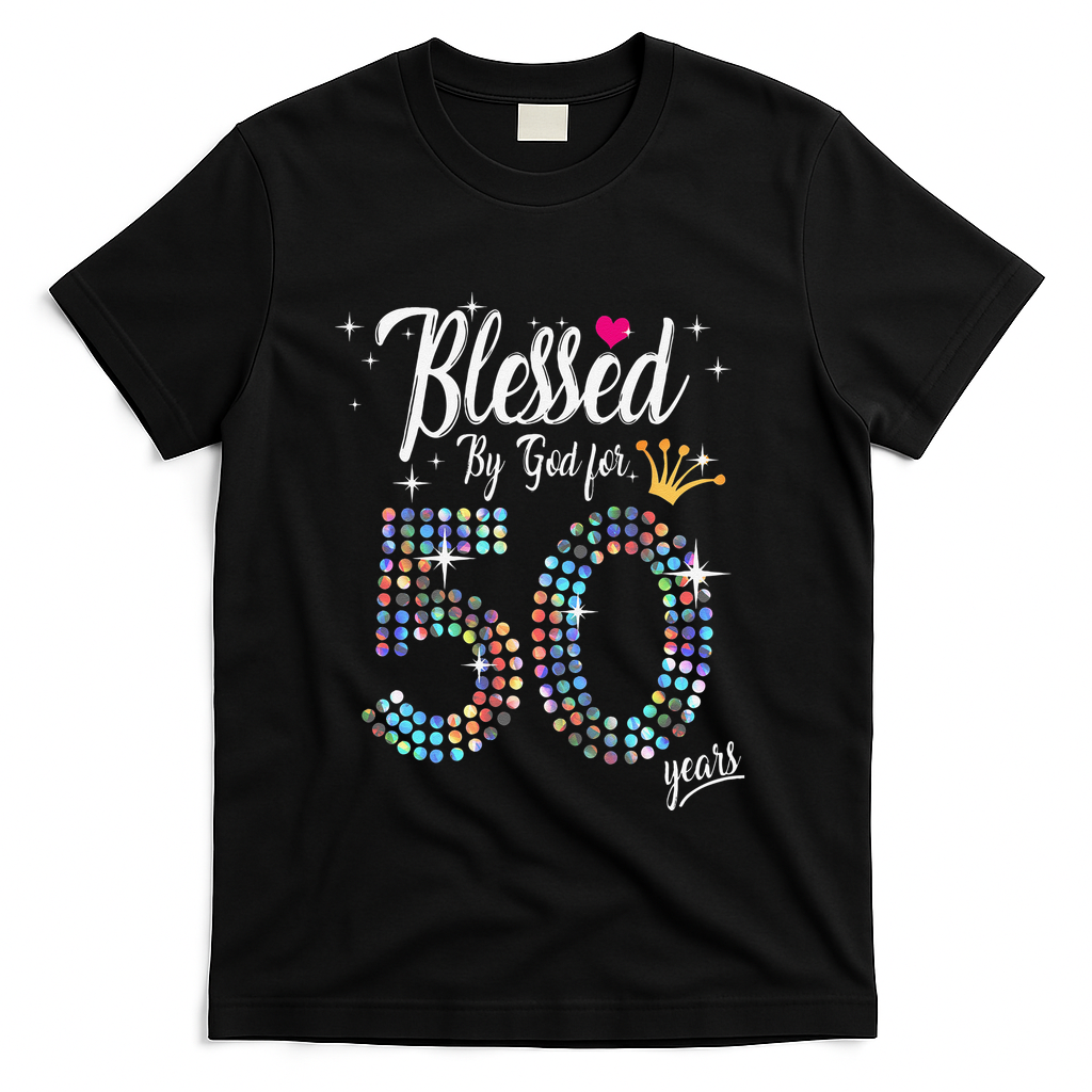 Blessed By God For 50 Years 50th Birthday Anniversary product image 1