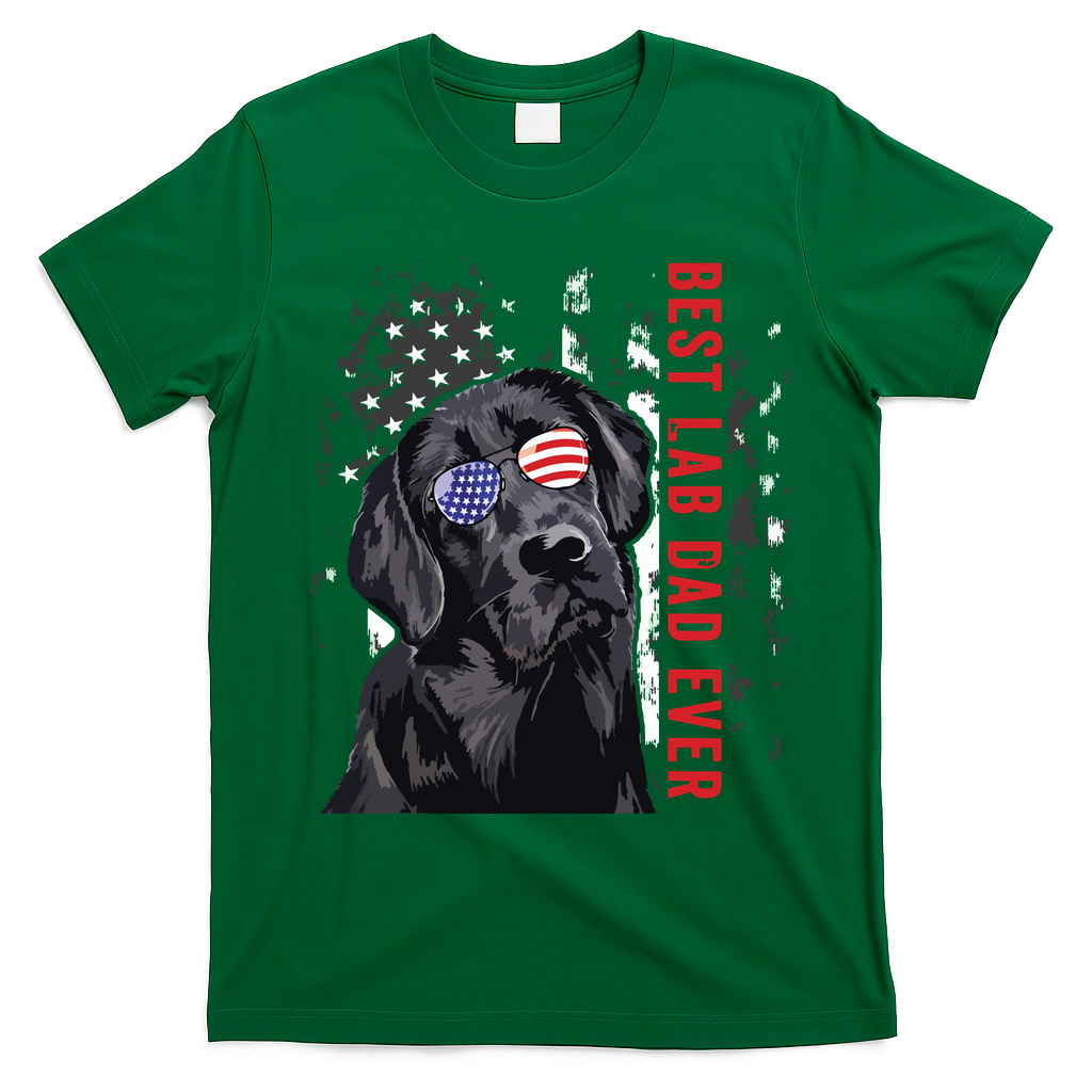 Best Lab Dad Ever Labrador Dog American Flag Fathers Day product image 3