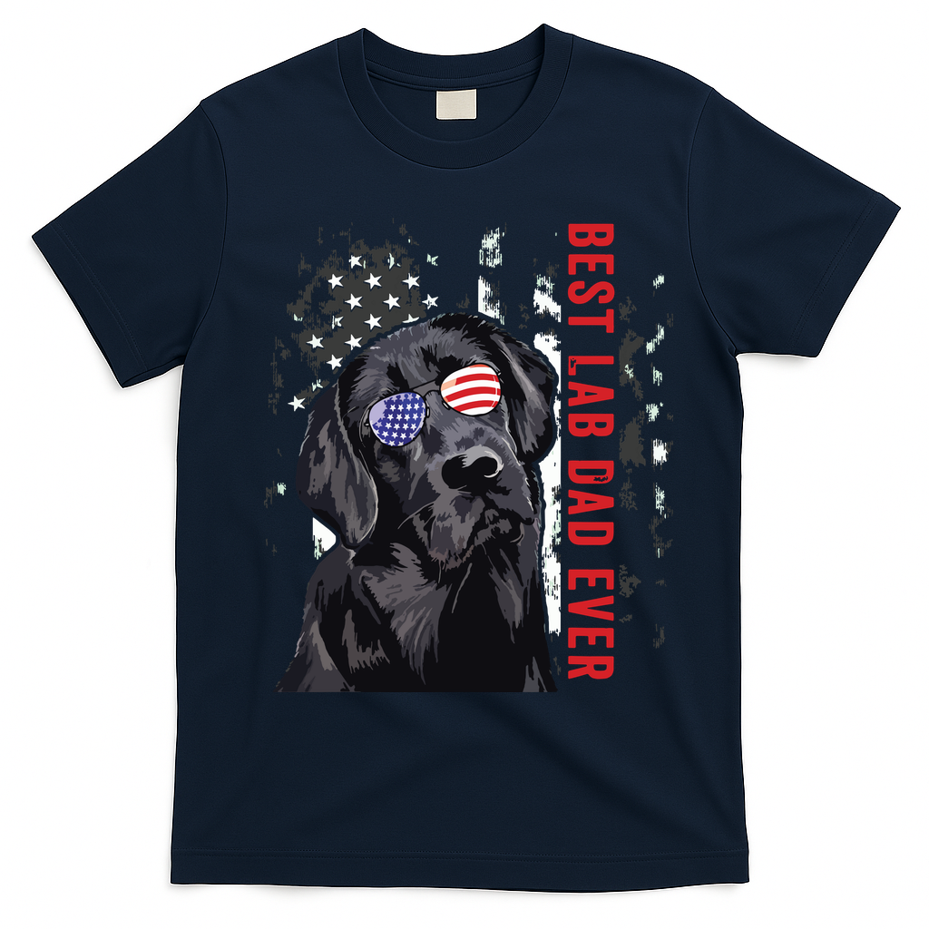 Best Lab Dad Ever Labrador Dog American Flag Fathers Day product image 2