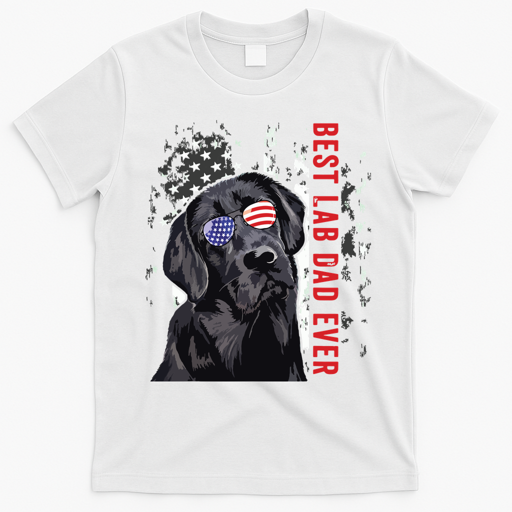 Best Lab Dad Ever Labrador Dog American Flag Fathers Day product image 4