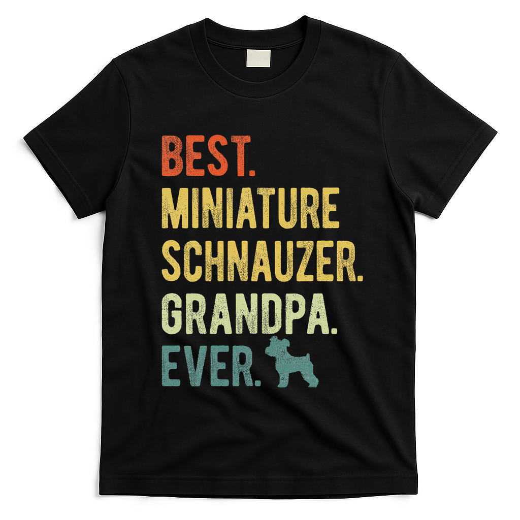 Best Miniature Schnauzer Grandpa Ever Dog Lover Fathers Day product image 1