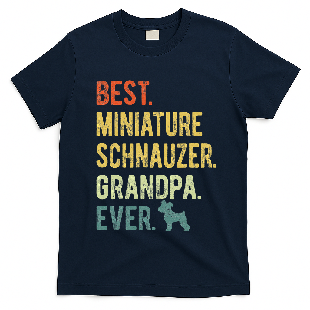 Best Miniature Schnauzer Grandpa Ever Dog Lover Fathers Day product image 2