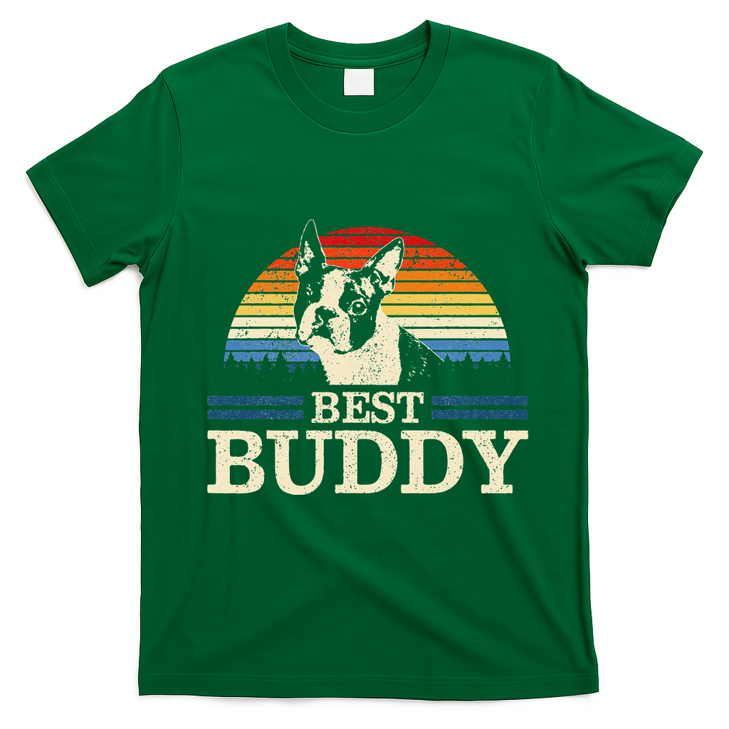 Boston Terrier Vintage Best Buddy Funny Dog Lover Gift product image 3