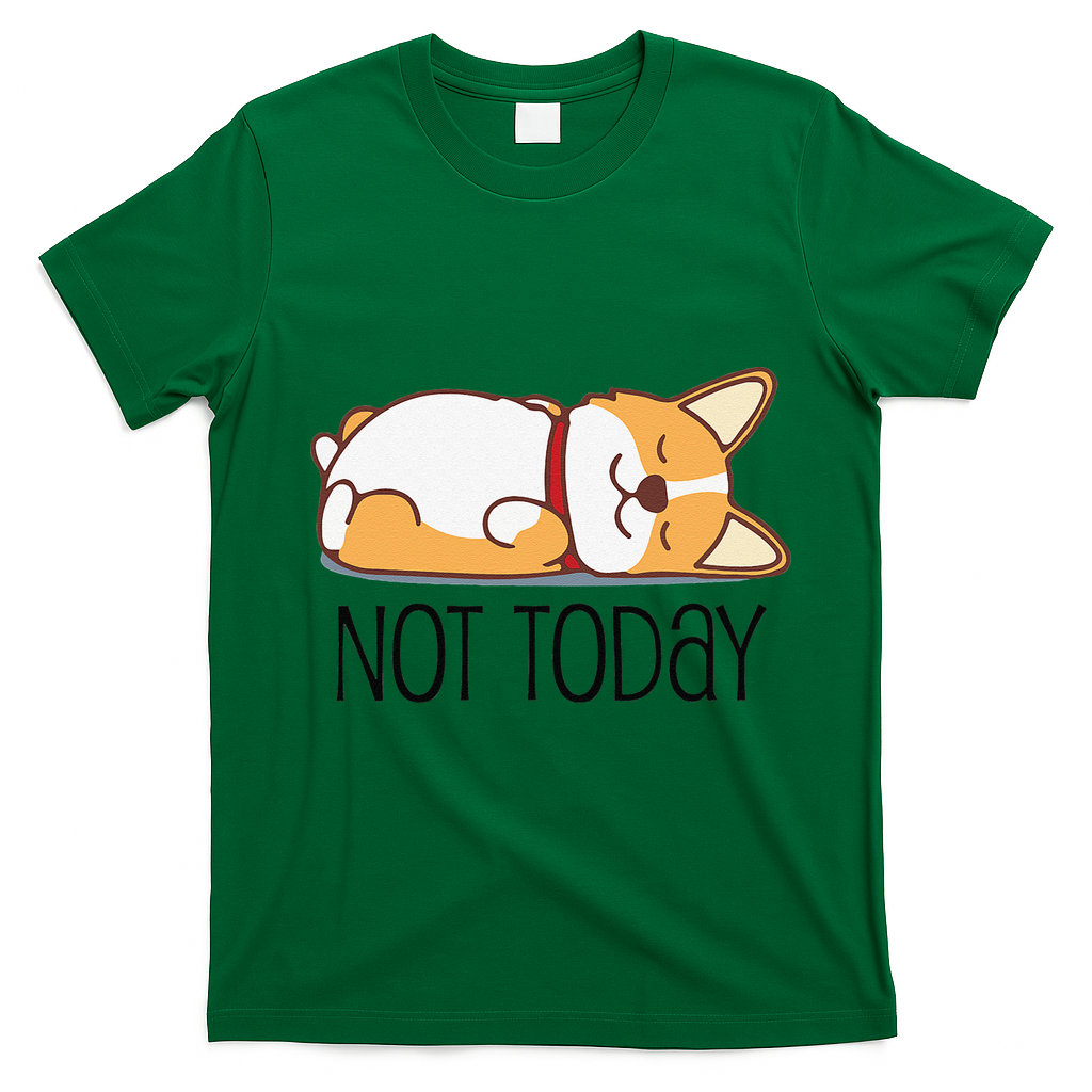 Cute Corgi Gift Funny Dog Lover Not Today Lazy Animal Short product image 3