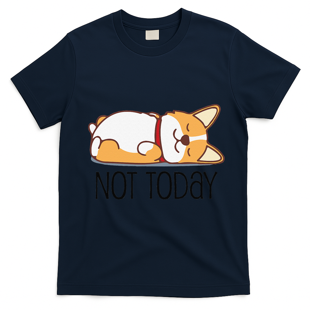 Cute Corgi Gift Funny Dog Lover Not Today Lazy Animal Short product image 2