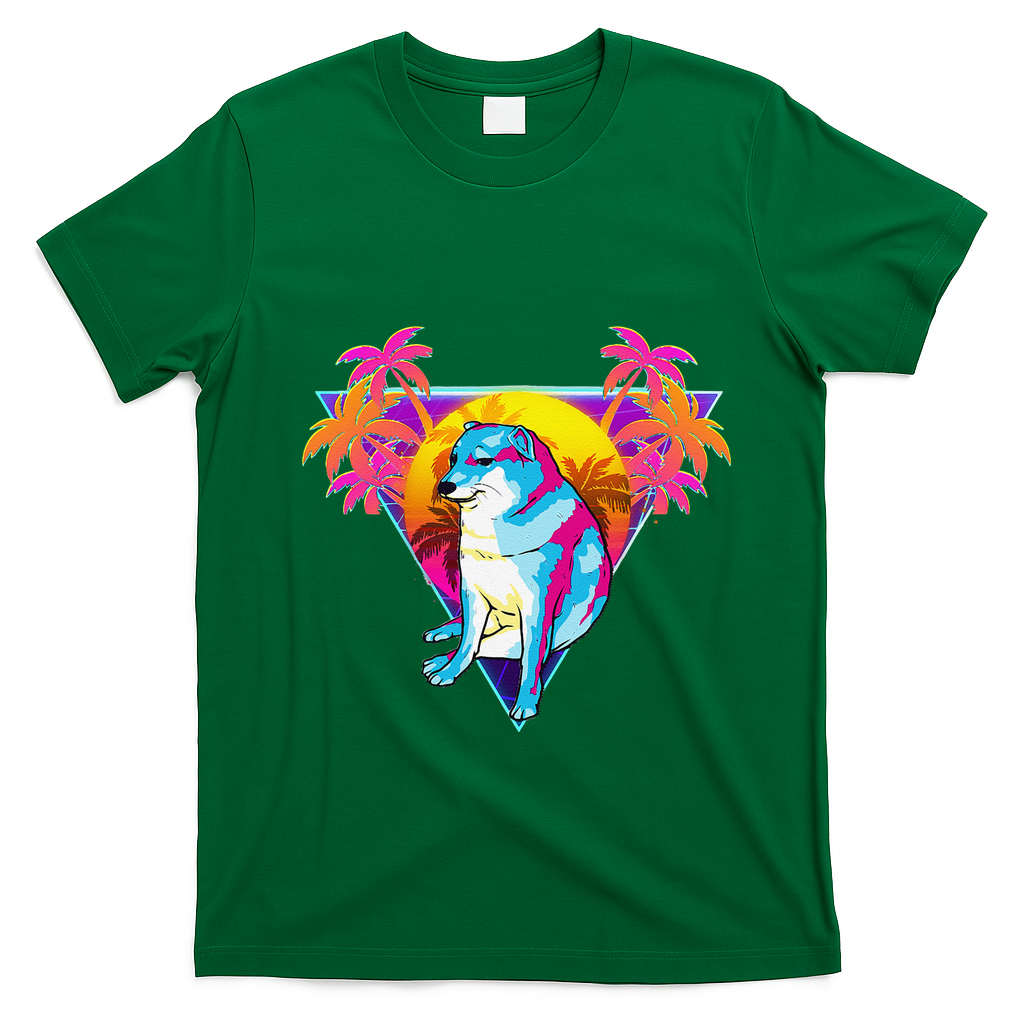 Cheems Dog Funny Shiba Inu Dank Meme 80s Retro Vaporwave product image 3
