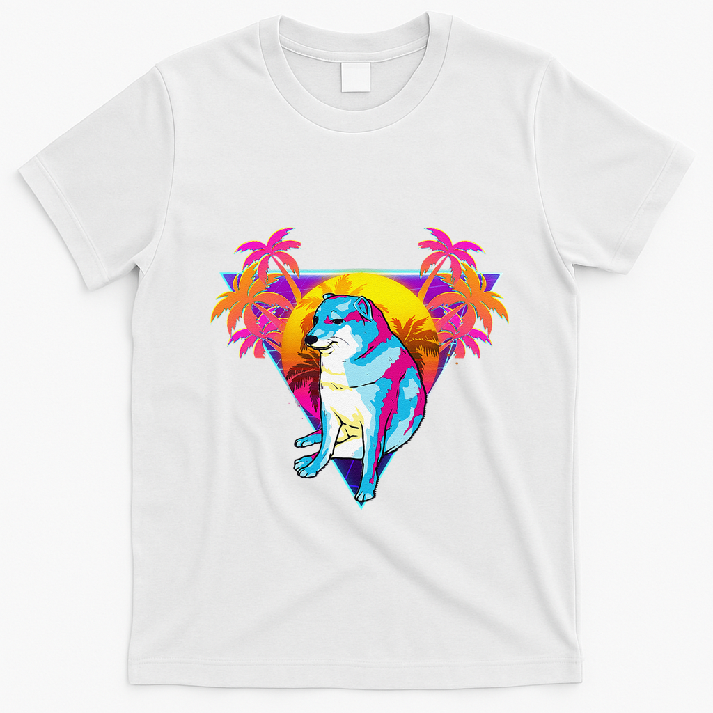 Cheems Dog Funny Shiba Inu Dank Meme 80s Retro Vaporwave product image 4