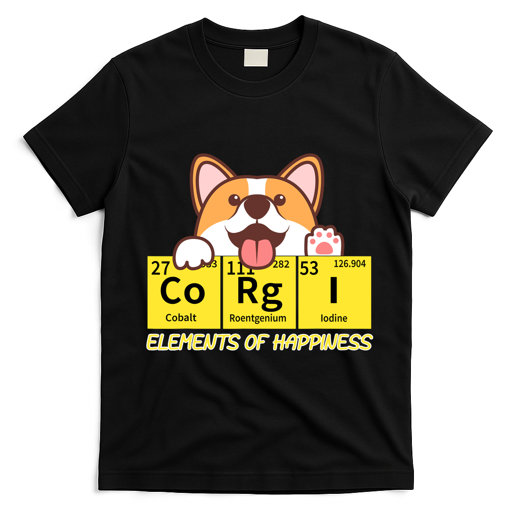 Corgi Elements Tab Of Happiness Funny For Mom And Dad product image 1