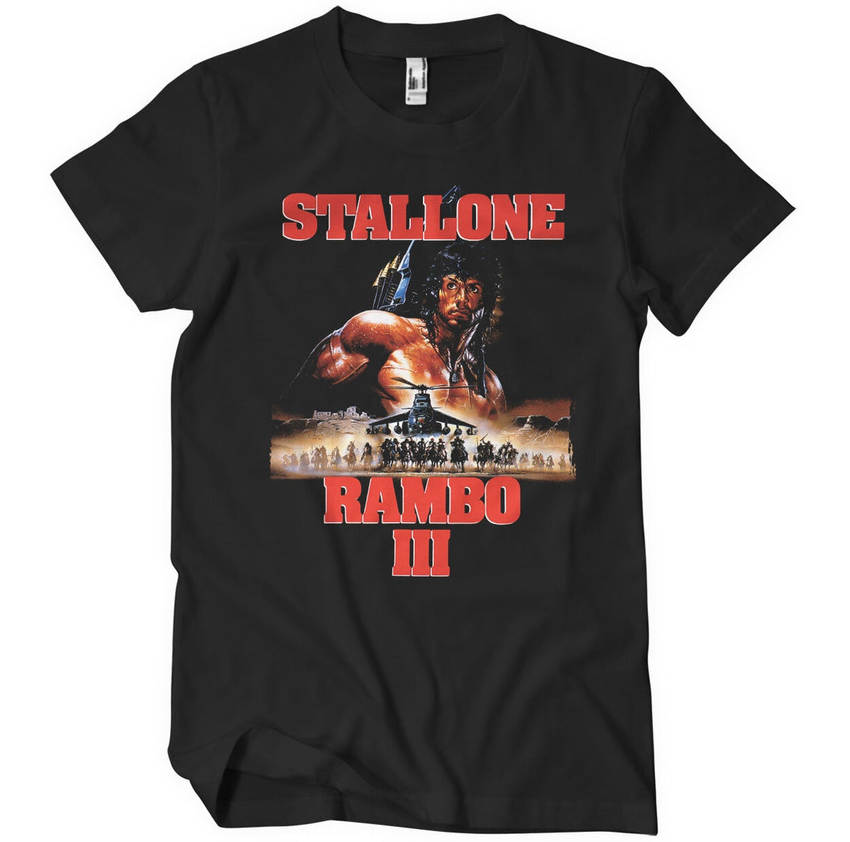 Rambo - III Poster Mens T-Shirt