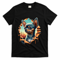 Chihuahua Lover Cute Puppy Peeking Through Cloth Deer Head product image 1