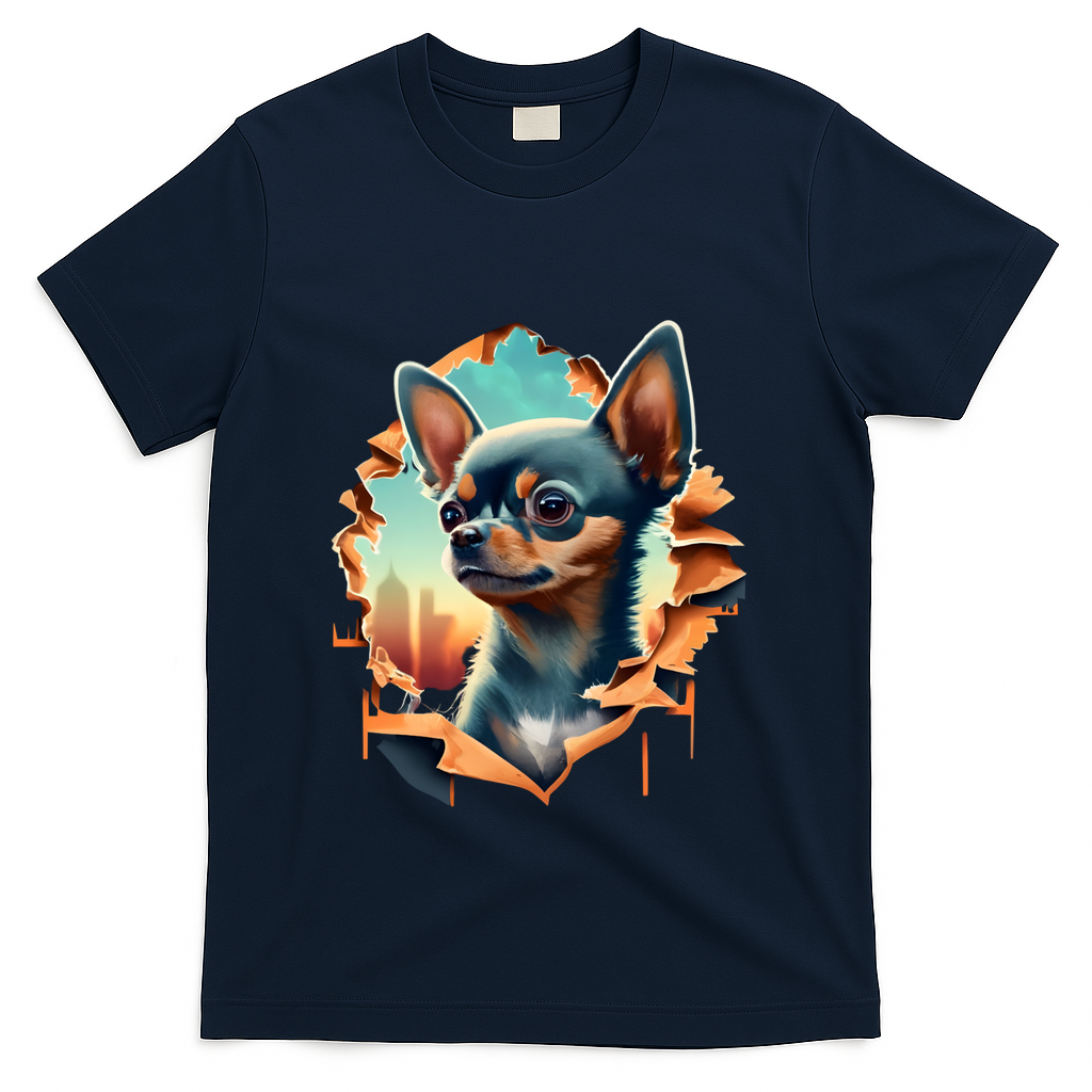Chihuahua Lover Cute Puppy Peeking Through Cloth Deer Head product image 3