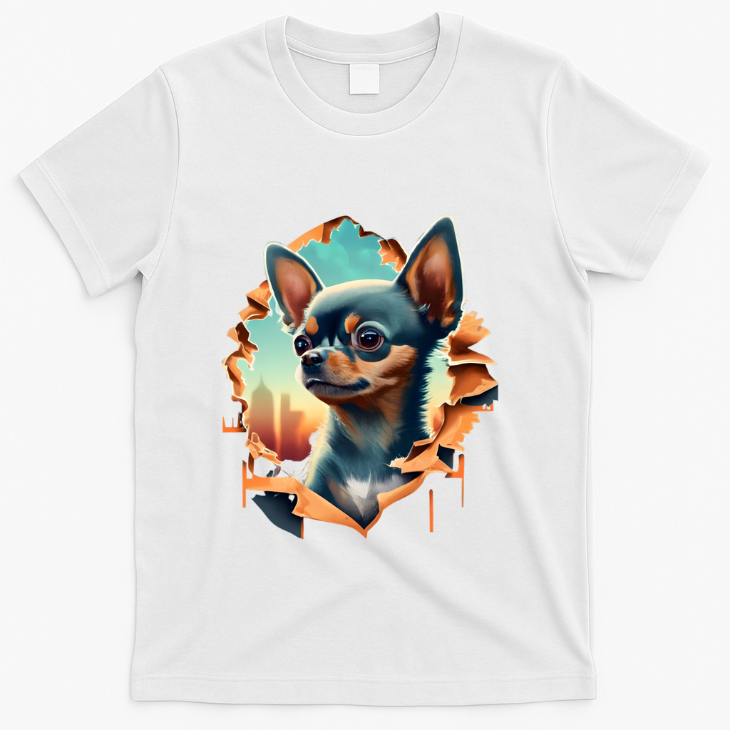 Chihuahua Lover Cute Puppy Peeking Through Cloth Deer Head product image 2