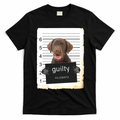 Chocolate Lab Labrador Dog Mug Shot Bad Dog T-Shirt