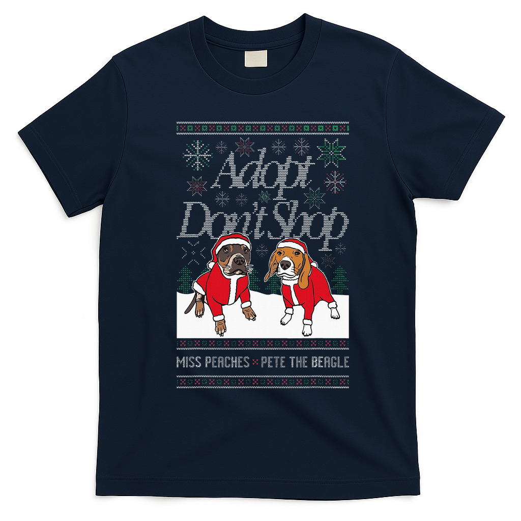 Christmas Miss Peaches & Pete The Beagle T-Shirt