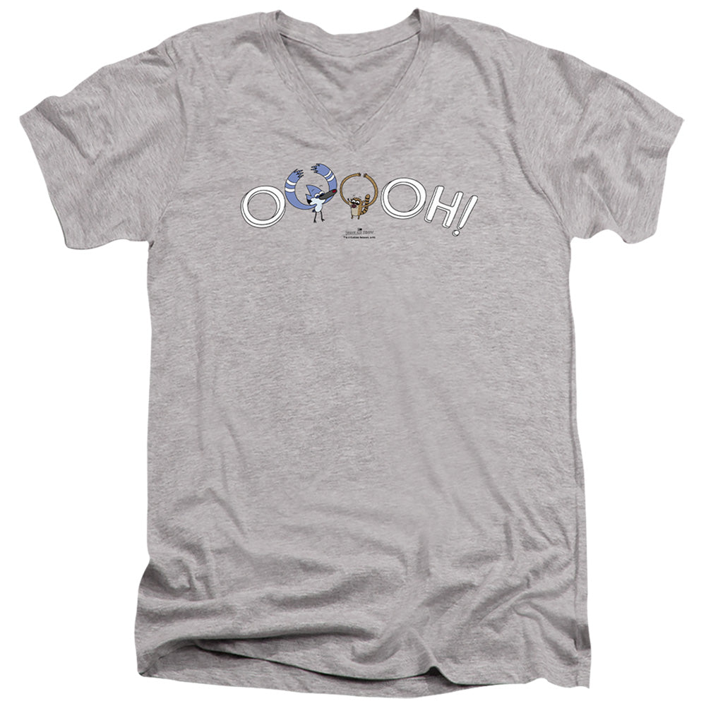 The Regular Show - Ooooh Adult Slim Fit V Neck Cotton product image 1