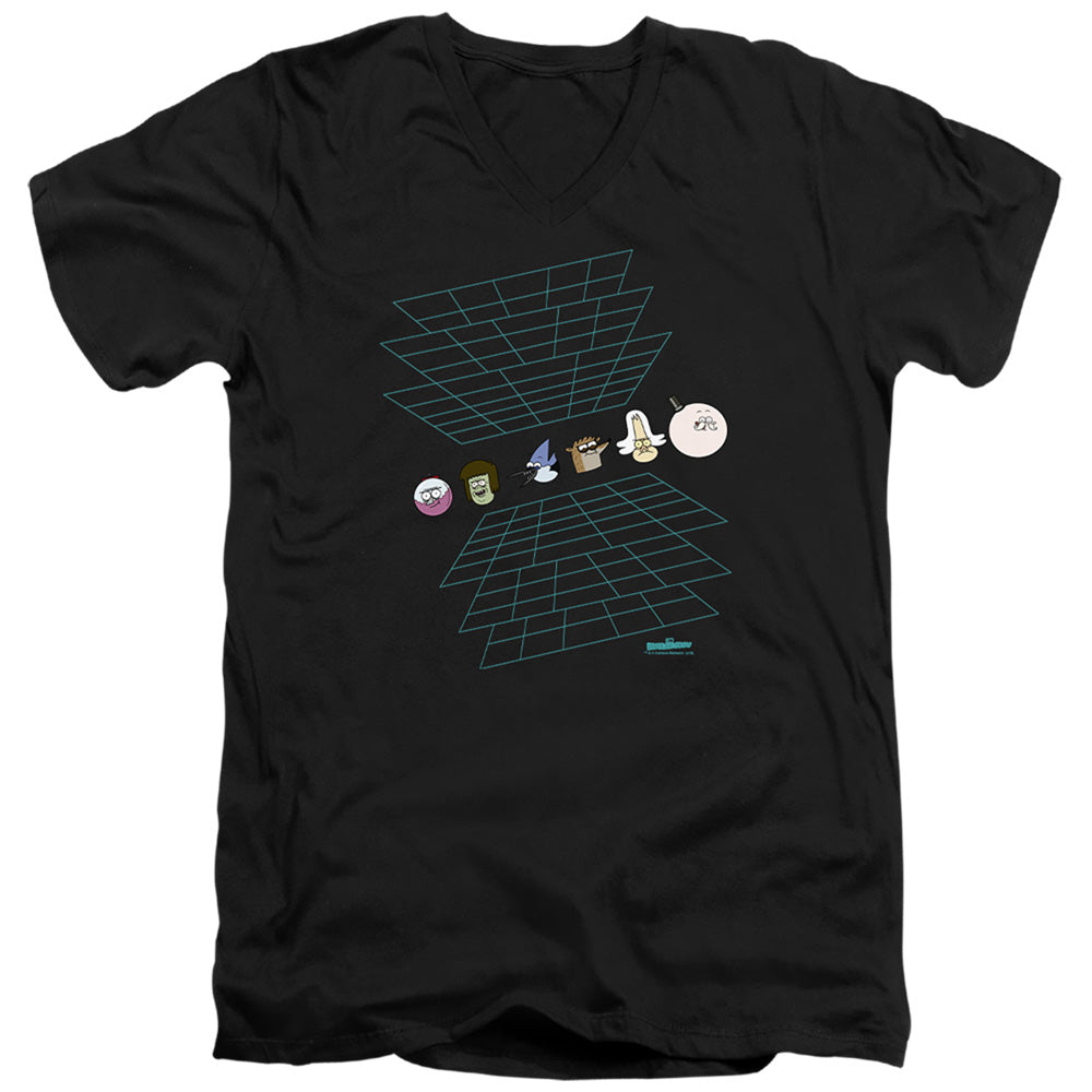 The Regular Show - Grid Adult Slim Fit V Neck Cotton product image 1