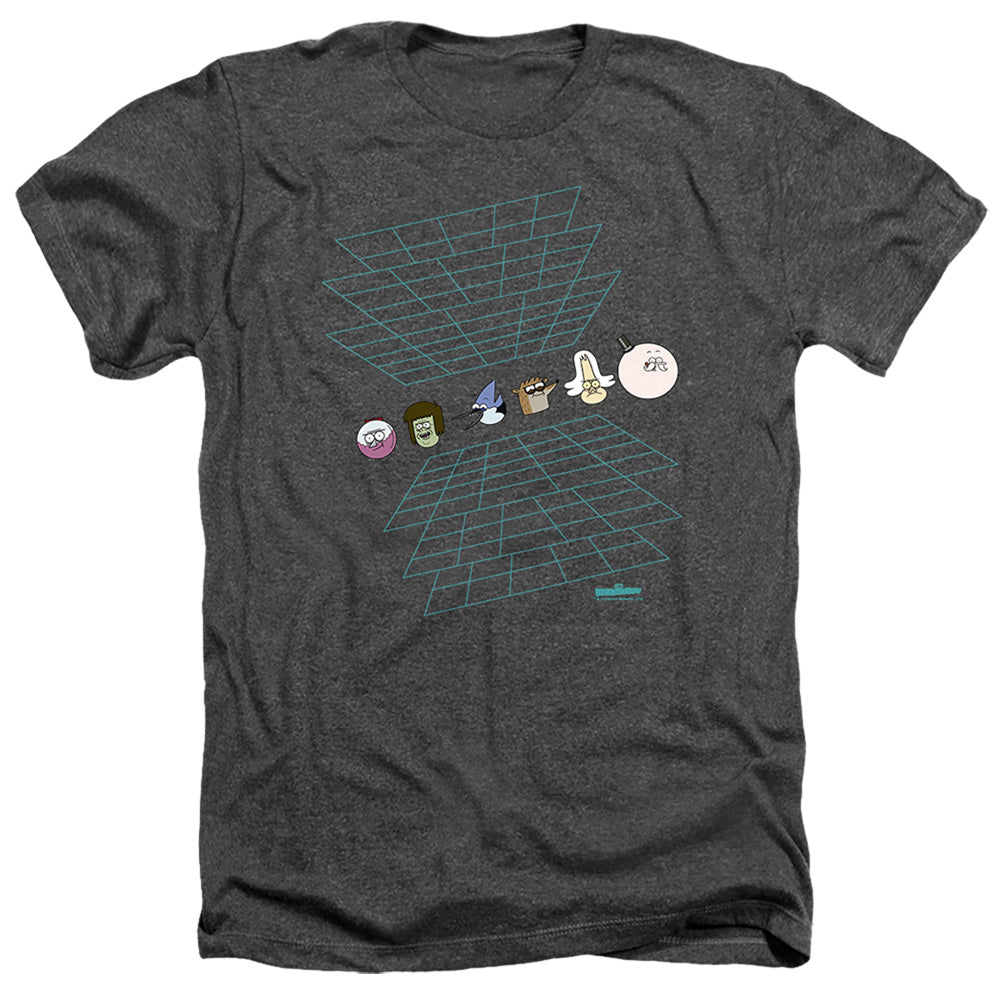 The Regular Show - Grid Adult Fit Heather Short Sleeve product image 1