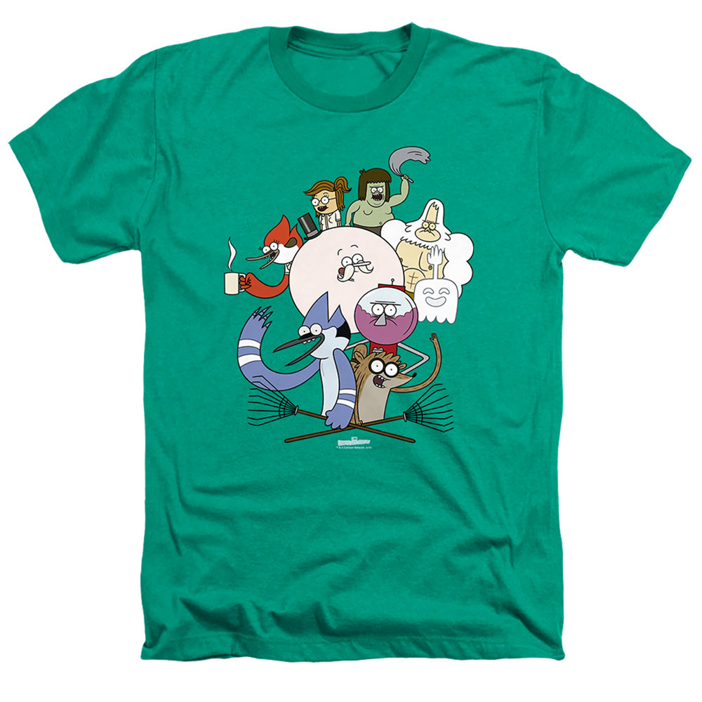 Regular Show - Cast Adult Fit Heather Short Sleeve product image 1