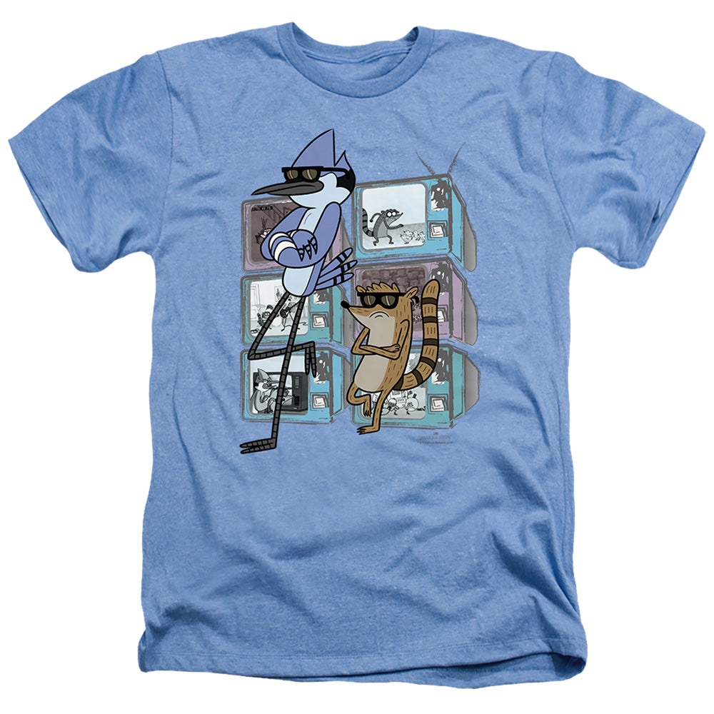Regular Show - Tv Too Cool Adult Fit Heather Short Sleeve product image 1
