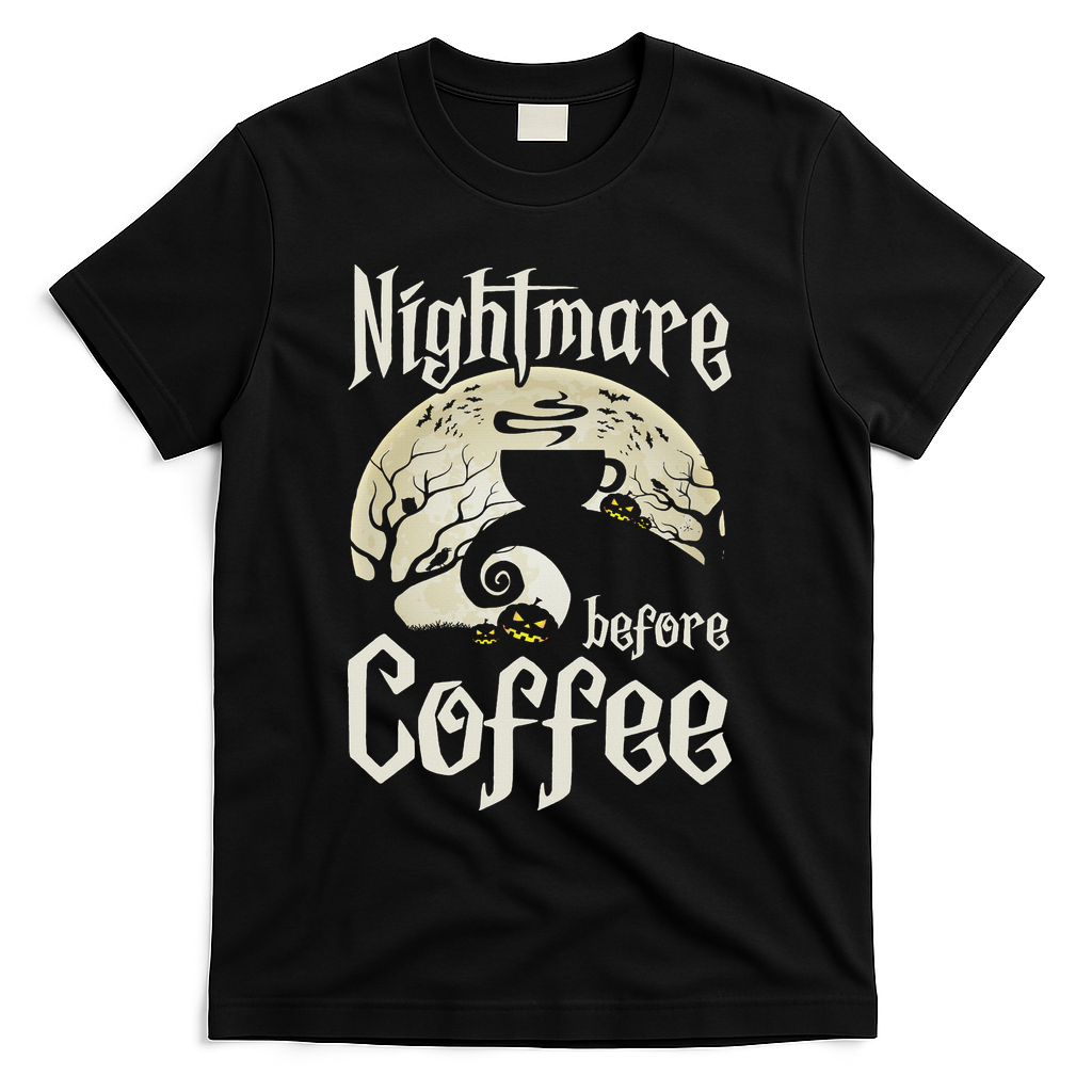 Cute Nightmare Before Coffee Halloween Funny Mug Gift T-Shirt