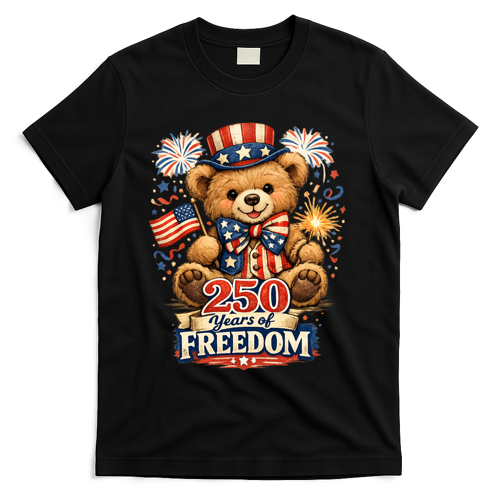 Cute Patriotic Teddy Bear 250 Years Of Freedom 250th product image 2