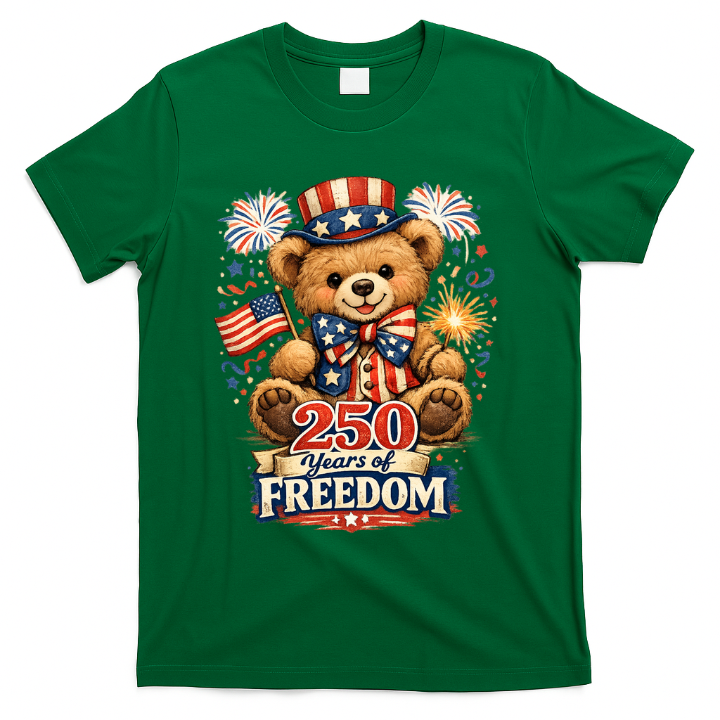Cute Patriotic Teddy Bear 250 Years Of Freedom 250th product image 4